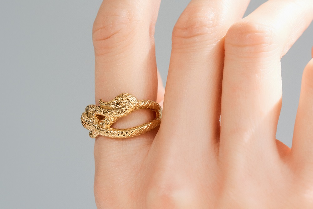 K18スネークリング　mk434　CR-16