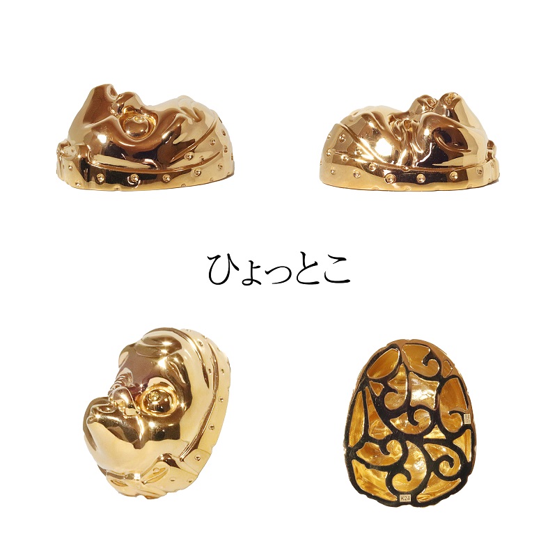 純金　K24（24金）　おかめひょっとこ　BQ-151