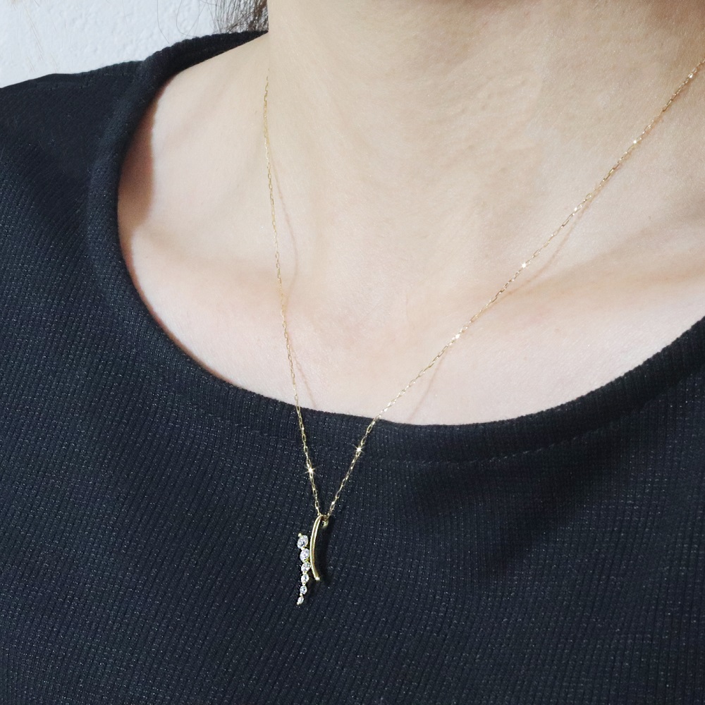 K18 0.30ct デザインペンダント　BQ-178