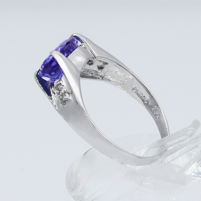 タンザナイト リング 2.0ct Ag900[Pt100] （161195-t） (BR-103)