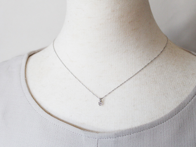 ダイヤモンド ペンダント 0.2ct K18WG 超目玉品 SIクラスHカラーカード式鑑定書付（21261）