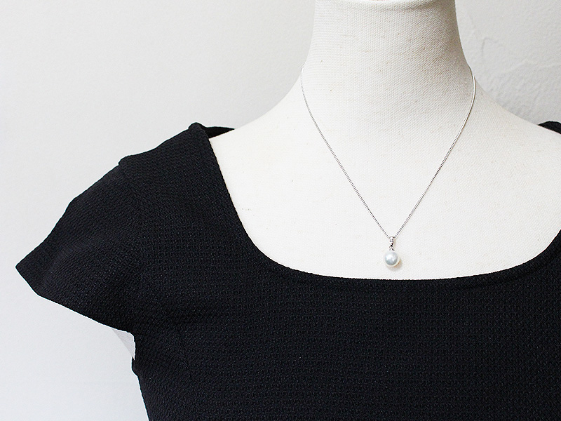 アコヤ 真珠 パール ペンダント 8.5mm Pt900 (25197-85) 真珠 ペンダント ネックレス アコヤ真珠 パール プラチナ ジュエリー アクセサリー ダイヤモンド 山梨県 甲斐市 BR-67