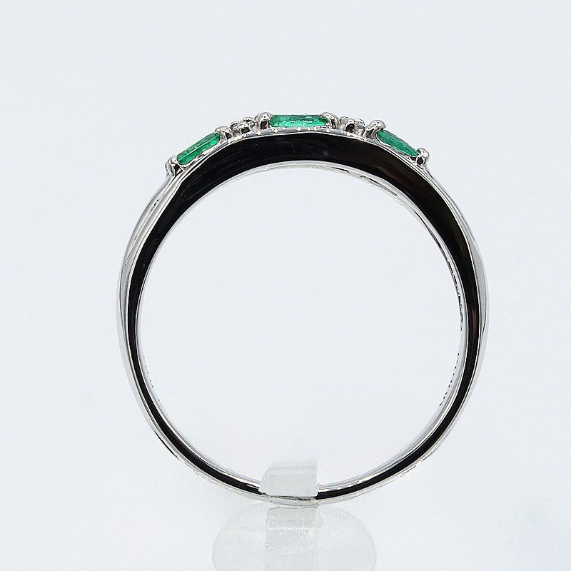 エメラルド リング 0.5ct Pt900 (12527) 指輪 リング エメラルド プラチナ ダイヤモンド ジュエリー アクセサリー 山梨県 甲斐市 BR-76