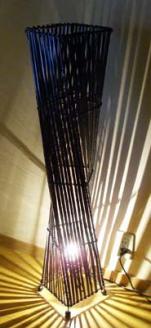 バンブー花台ネジレランプ