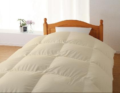 【合掛け布団】羽毛合掛け布団　ハイパーダウン（シングル：150㎝×210㎝）ポーランド産ホワイトマザーグースダウン95％