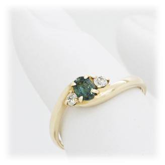 アレキサンドライト リング 0.2ct K18YG （161212）