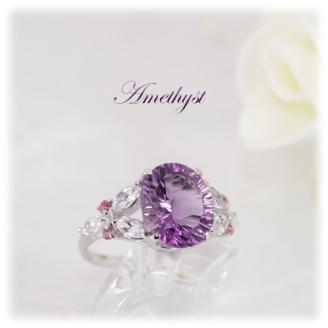 アメジスト リング 4.0ct SV925 （161188）