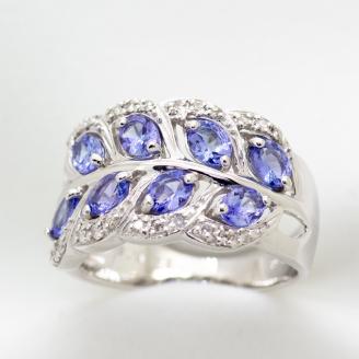 タンザナイト リング 1.20ct Ag900(Pt100) （161252）