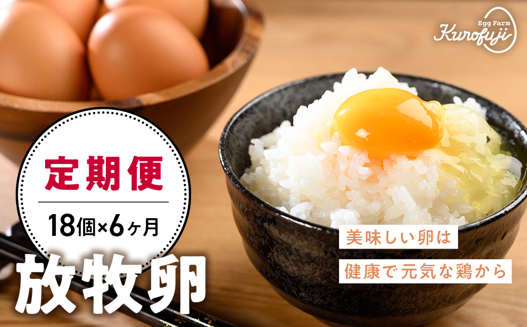 黒富士農場の放牧卵18個×6ヶ月