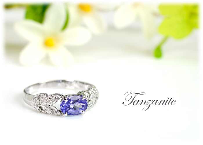 タンザナイト リング 0.7ct K10WG/K10YG (13387) 指輪 リング タンザナイト K10 ホワイトゴールド イエローゴールド ジュエリー アクセサリー ダイヤモンド 山梨県 甲斐市 BR-86