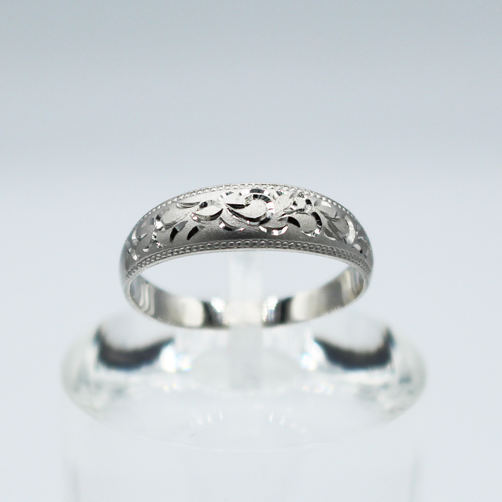 純プラチナ 唐草リング Pt999 (17184) 指輪 リング 唐草リング プラチナ 純プラチナ Pt999 ジュエリー アクセサリー 山梨県 甲斐市 BR-92