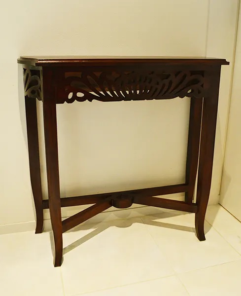 透かし彫りコンソール（マボガニー材　80㎝）BV-56