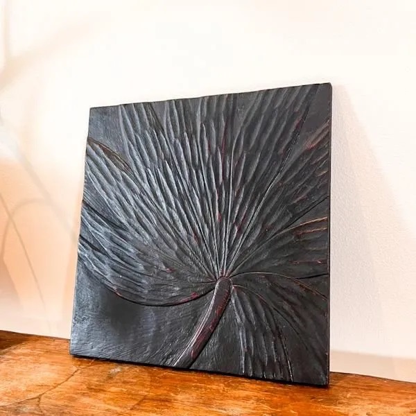 彫刻壁掛けパネル（ヤシの木柄）BV-60