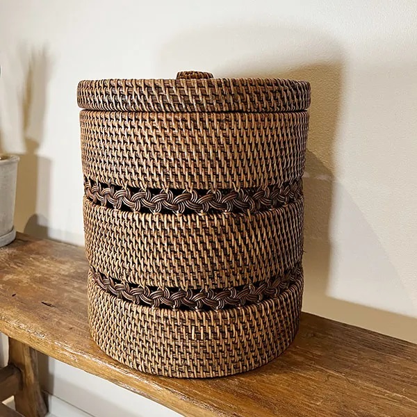 ラタンリカーモバスケットLサイズ　BV-62