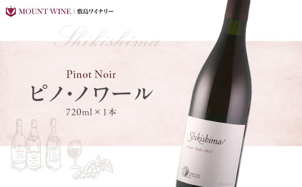 ピノ・ノワール 720ml×1本 ワイン お酒 酒 アルコール 葡萄 ブドウ ギフト プレゼント 贅沢 山梨 甲斐市 F-32