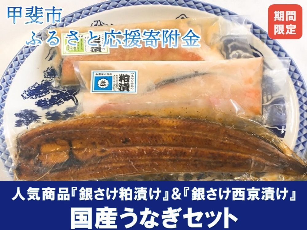 人気漬魚とうなぎの蒲焼きセット