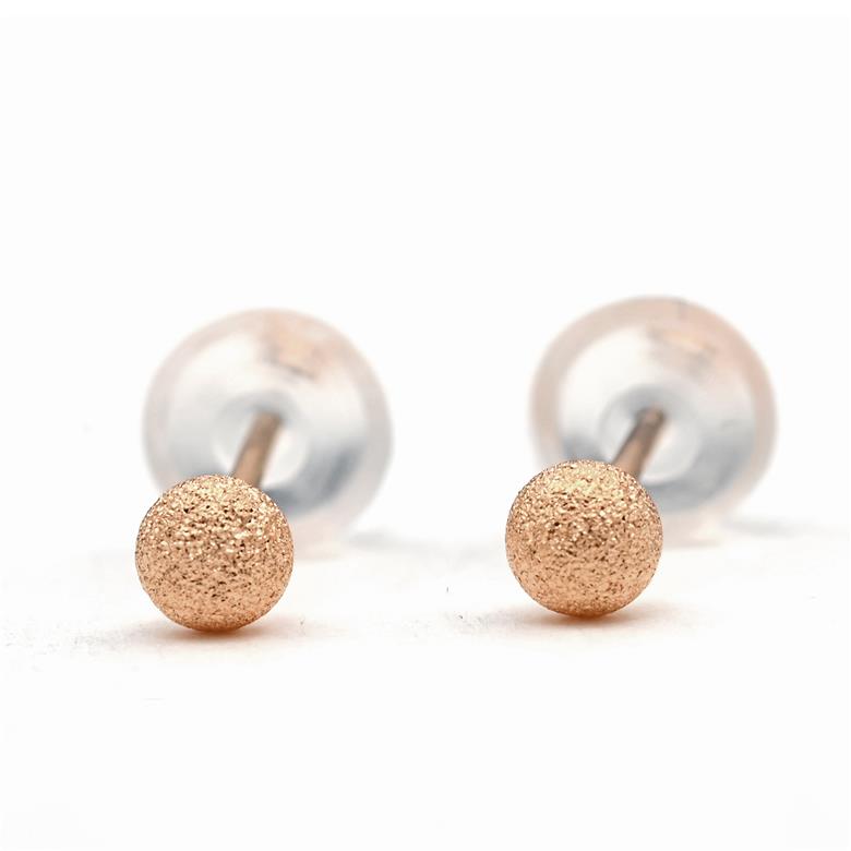 K18 PG　フラッシュボールピアス　3ミリ　E315-R 188-035