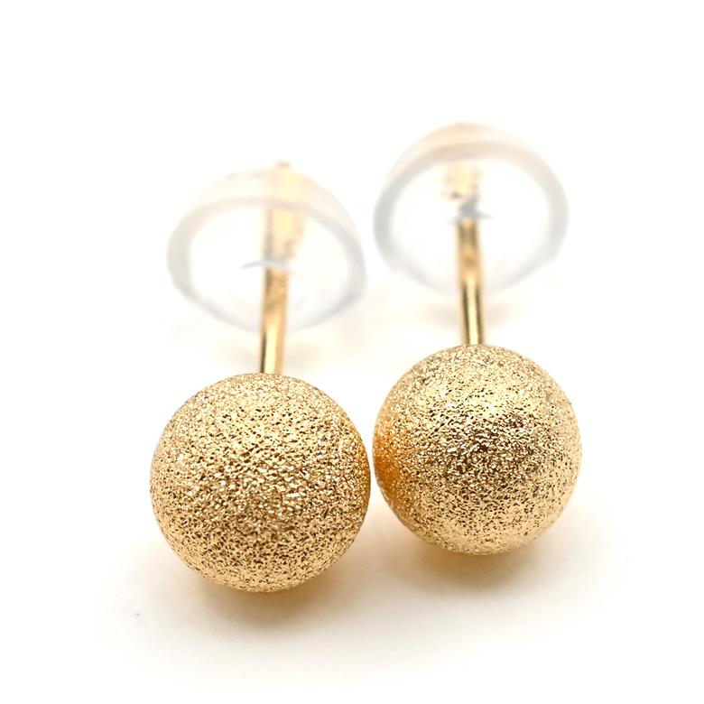 K18 YG　フラッシュボールピアス　5ミリ　E317-Y 188-040