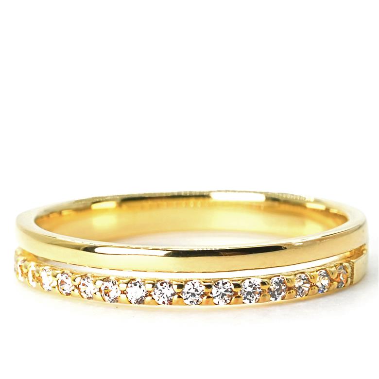 K18 　重ね付け風ダイヤモンドリング 0.12CT　R3971DI-Y 188-064