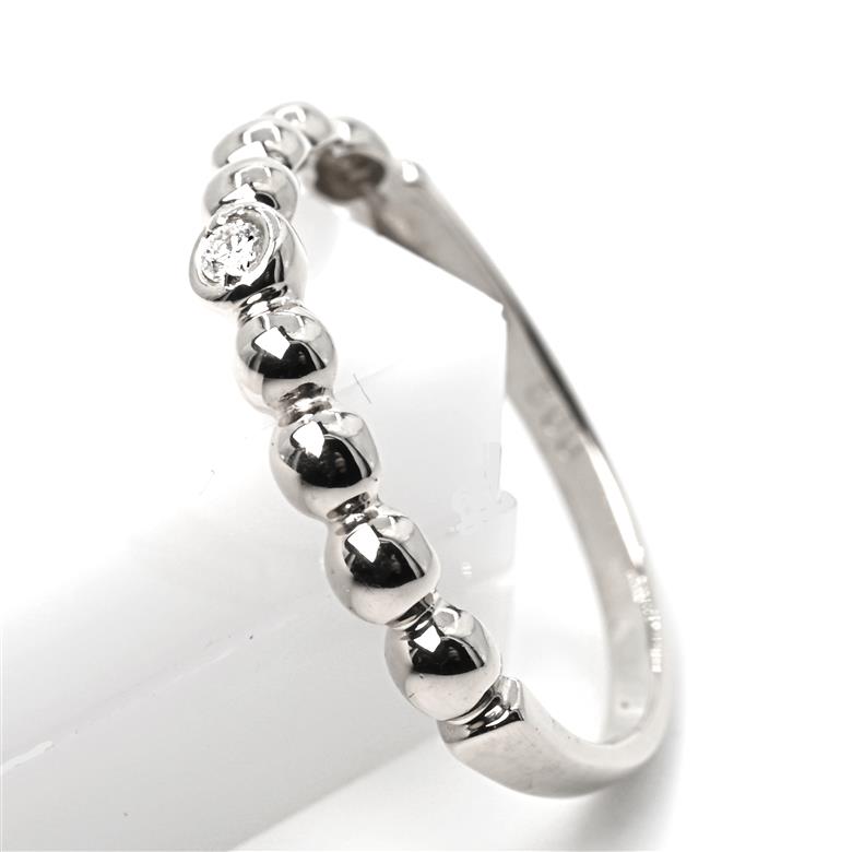 プラチナ 　鏡面丸玉デザインダイヤモンドリング　0.02CT　R3967DI-P 188-051