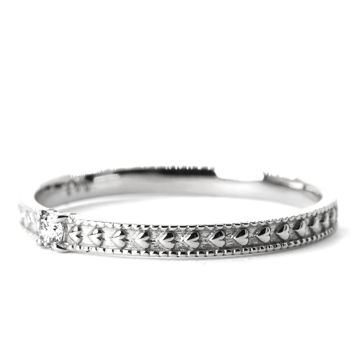 プラチナダイヤモンドリング　0.03CT　R3968DI-P 188-054