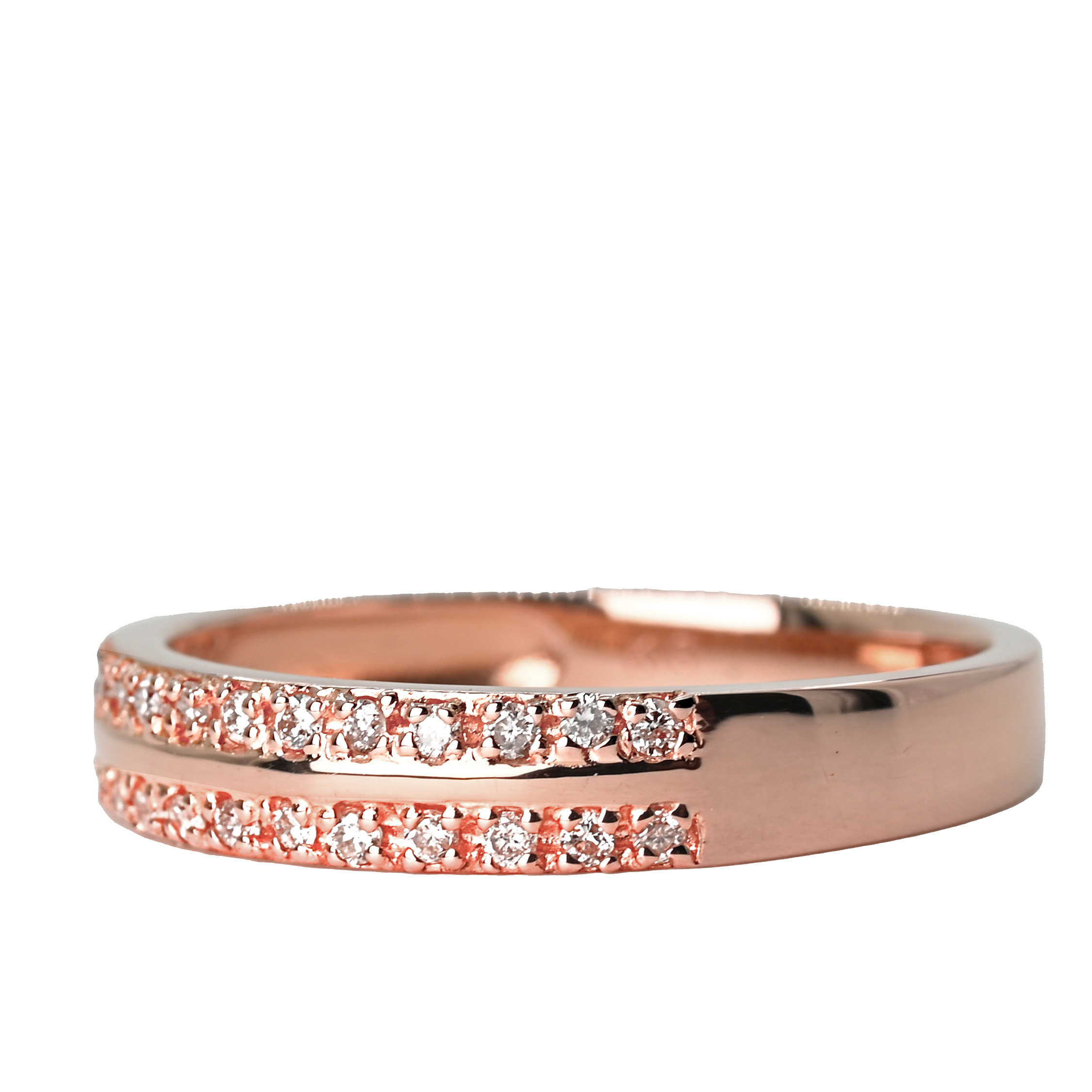 K18PG ダイヤモンド　0.14CTリング　R3970DI-R 188-062