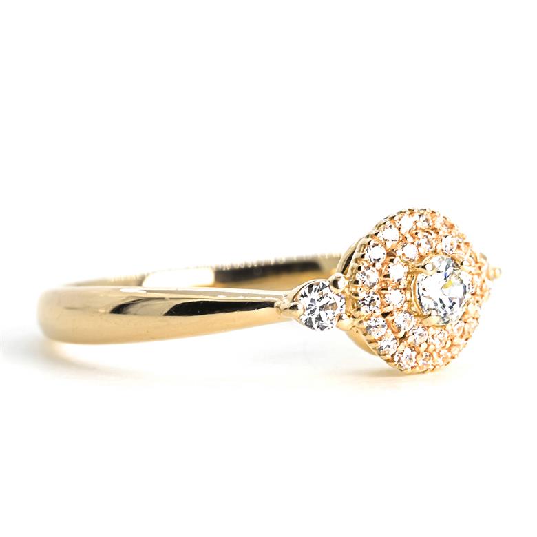 K18 ダイヤモンドリング　0.26CT　Ｒ3975DI-Y 188-067