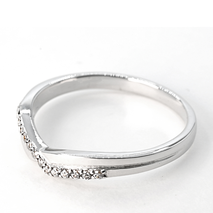 Vラインダイヤクロスリング0.06CT　R3966DI-P 188-073