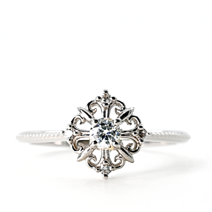 PT ダイヤフェアリークラウンリング　0.12ct　RDR6479DI-P 188-087