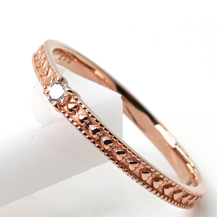 K18PG ダイヤモンドリング　0.03CT　R3968DI-R 188-053