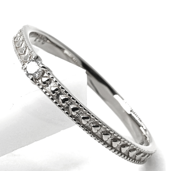 プラチナダイヤモンドリング　0.03CT　R3968DI-P 188-054