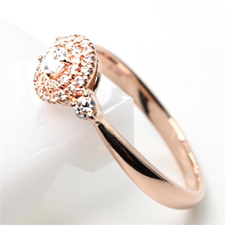 K18PG ダイヤモンドリング　0.26CT　Ｒ3975DI-R 188-068