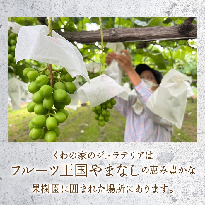 山梨のおいしさまるっと！ジェラート 桃6個セット 201-002