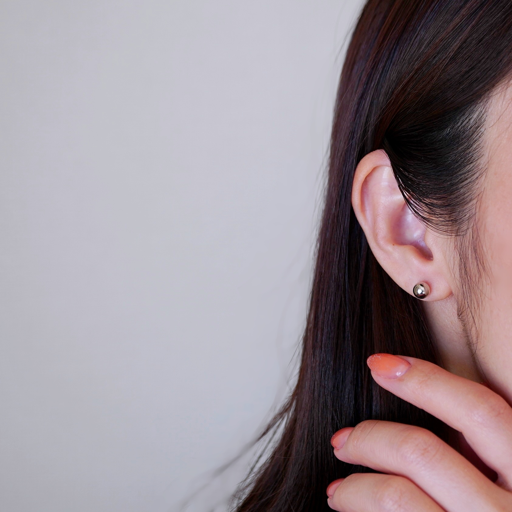 【ジュエリー】Pt900 プラチナ 地金 シンプル ボール ピアス (6mm) 保証書付 KO-0032 242-010-a