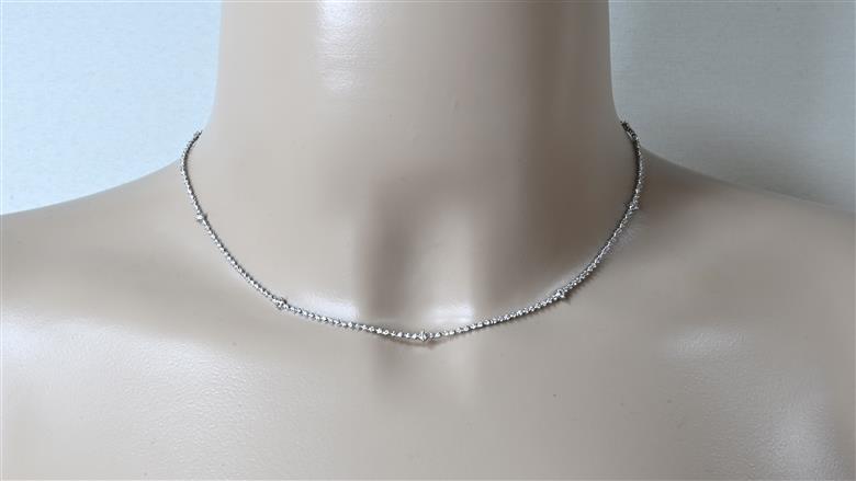 プラチナダイヤモンドデザインネックレス　ダイヤモンド209ｐｃ　1.20ｃｔ　40ｃｍ FNP-12 250-012