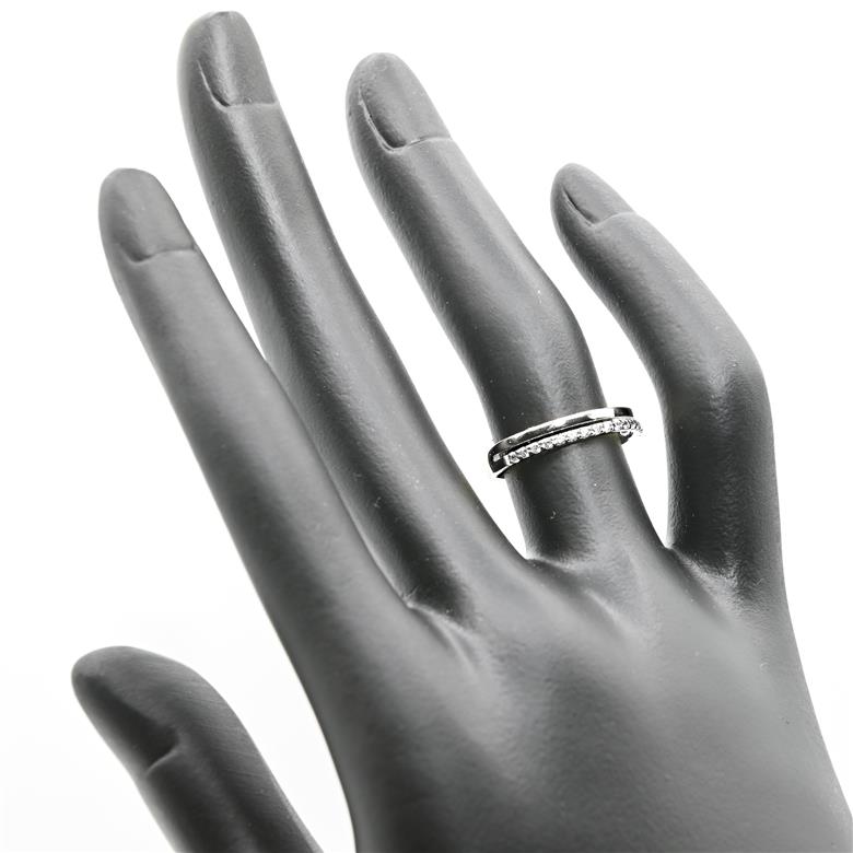 プラチナ　重ね付け風ダイヤモンドリング 0.12CT　R3971DI-P 188-066