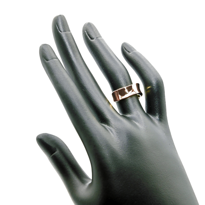 K18PG 地金鏡面リング　　RMR1150-R 188-082