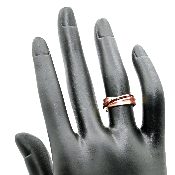 K18PG 地金鏡面、サティーナリング　RMR691-R 188-085