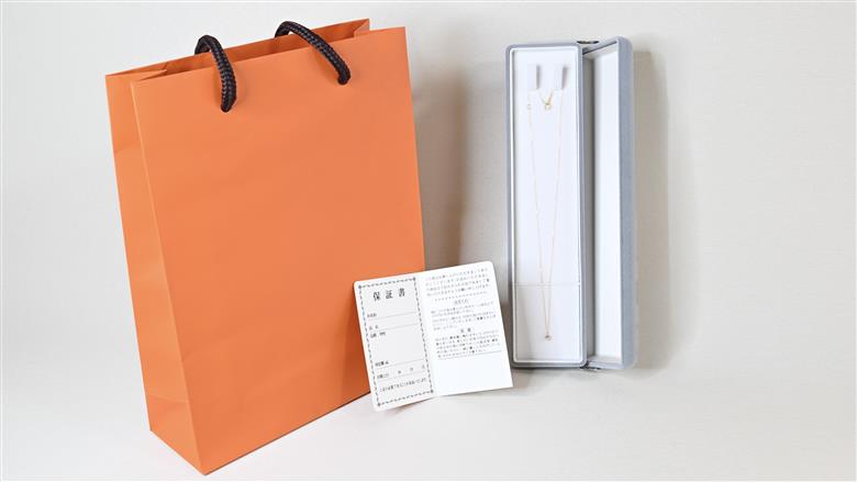 K18イエローゴールド　ダイヤ0.30ct　爪留め　ネックレス FNP-5 250-005