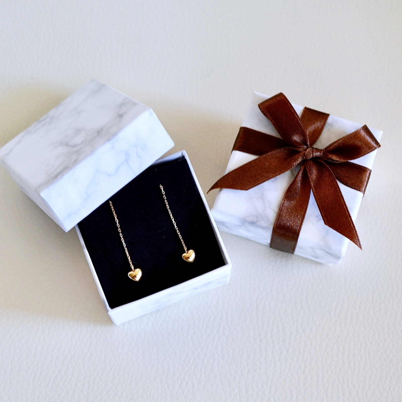 K18(18金) イエローゴールド 地金 ハート チェーン ピアス シンプル  保証書付 KO-0066 242-026-a