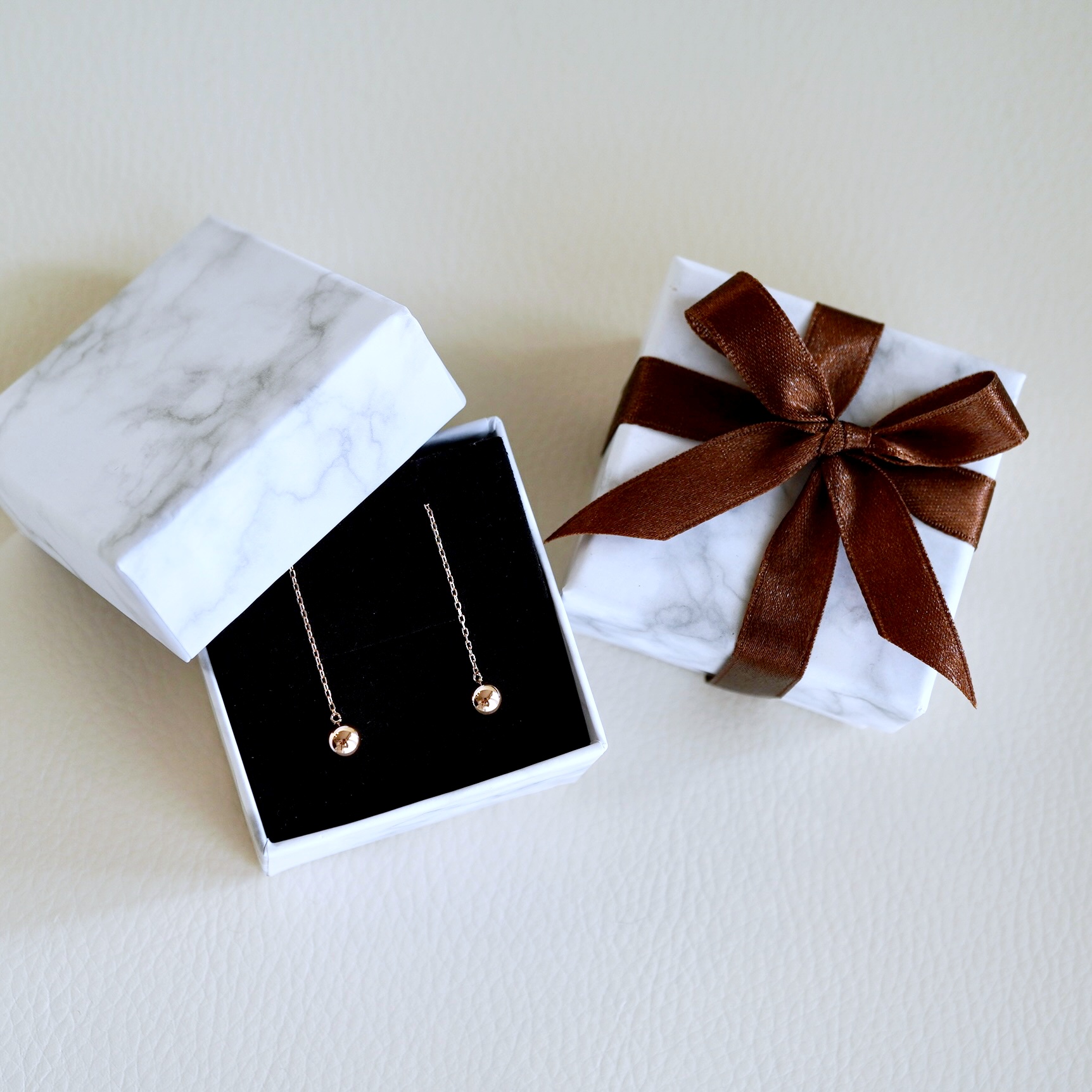 K18PG(18金) ローズゴールド 地金 ボール チェーン ピアス シンプル  保証書付 KO-0073 242-033-c