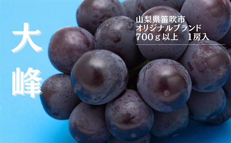 【2026年発送★先行予約】『数量限定』御坂オリジナルブランド大峰700ｇ～800ｇ１房 167-004
