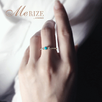 指輪 天然 ターコイズ トルコ石 SIクラス genieジェニー【K10YG】r-259（KRP）H6-1410