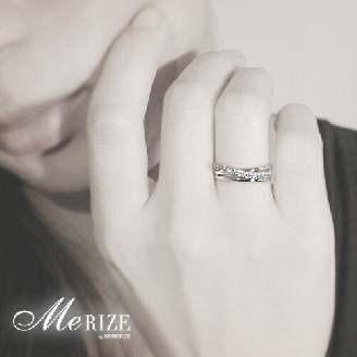 指輪 天然 ダイヤモンド 0.10ct 重ね付け風 SIクラス【pt950】r-249（KRP）M5-1410