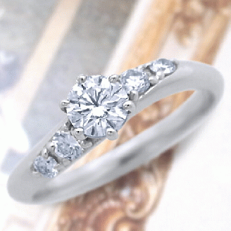 指輪 天然 ダイヤモンド 0.38ct VSクラス Geraldineジェラルディン【pt950】r-258（KRP）Q73-1410