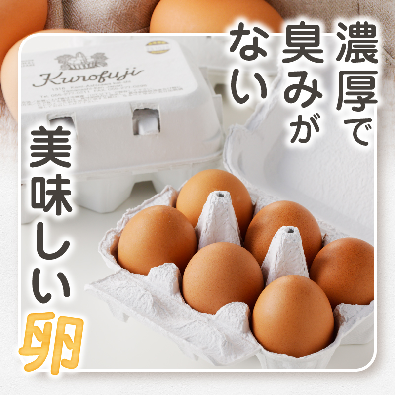 甲州放牧卵の定期便 30個×6回　F-501