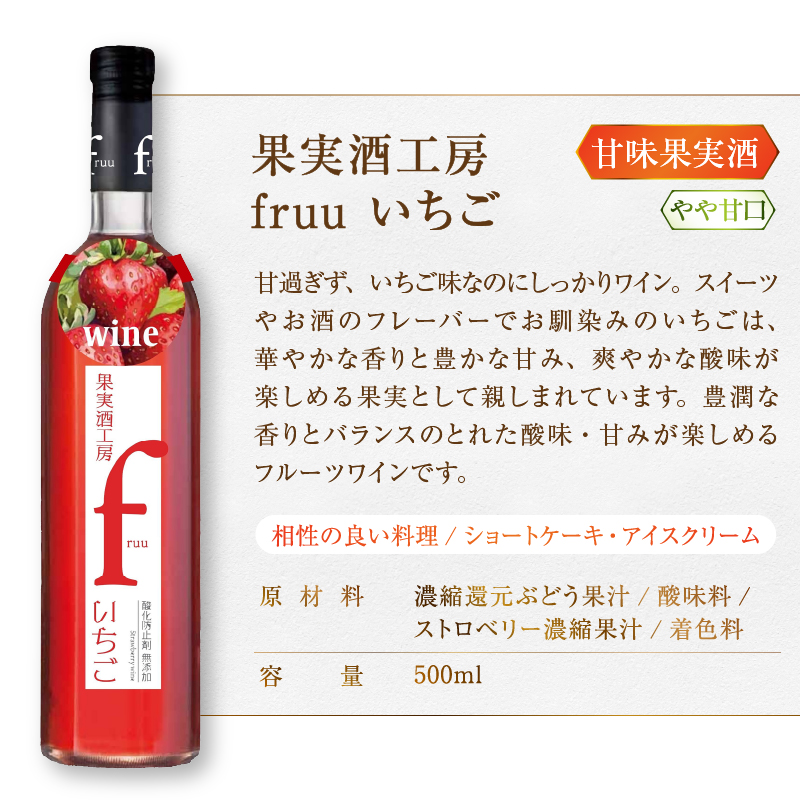 シャトー勝沼 果実酒工房fruu いちご レモン 2本セット（MG）A07-650