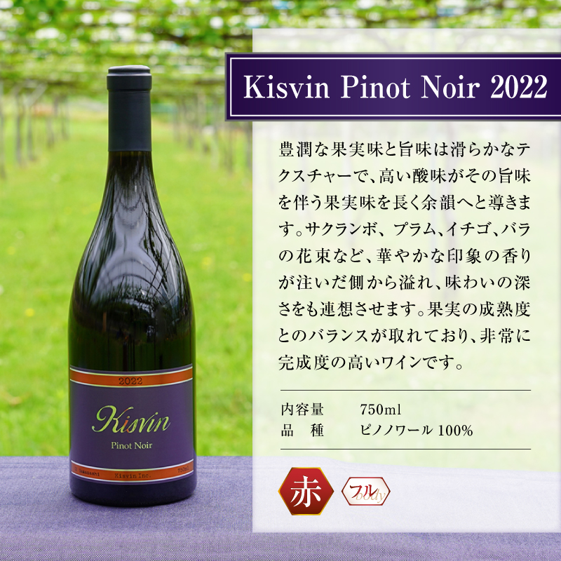 【数量限定】Kisvin Winery（キスヴィンワイナリー）赤・白・ロゼワイン3本セット（NS）G48-640