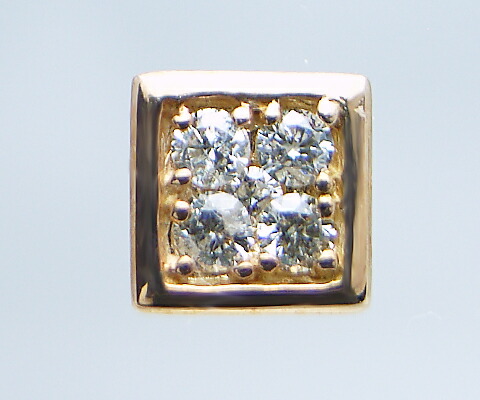 ピアス 天然ダイヤ 0.2ct【K18ピンクゴールド】p-16（KRP）G66-1410