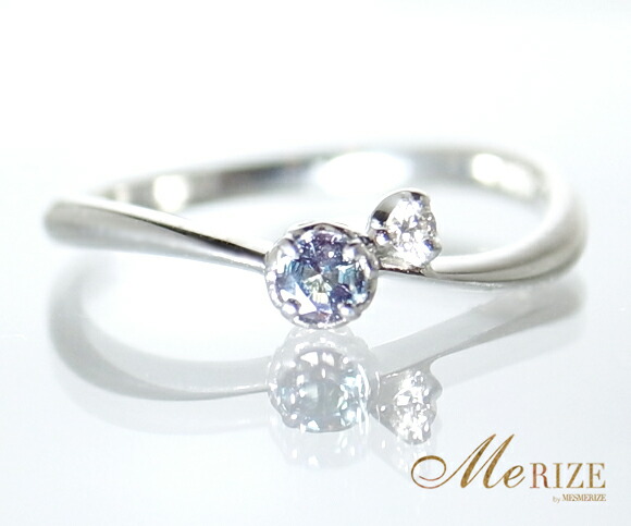 リング アレキサンドライト ダイヤモンド 【プラチナ950】r-92（KRP） G54-1410